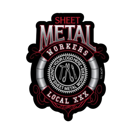 union sheet metal stickers|union made sheet metal stickers.